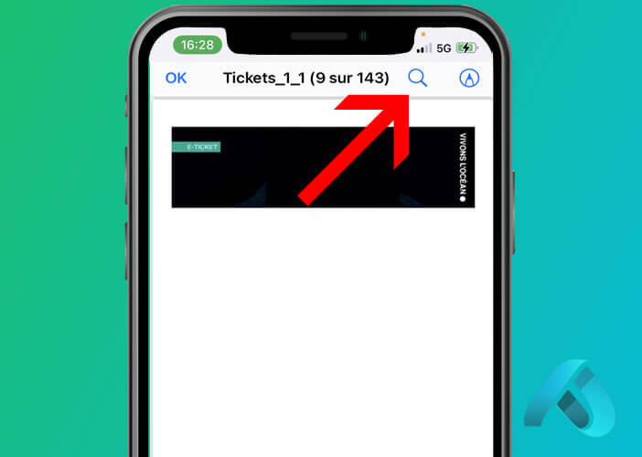 Recherche d’un mot-clé dans un document PDF à l’aide de l’application Fichiers