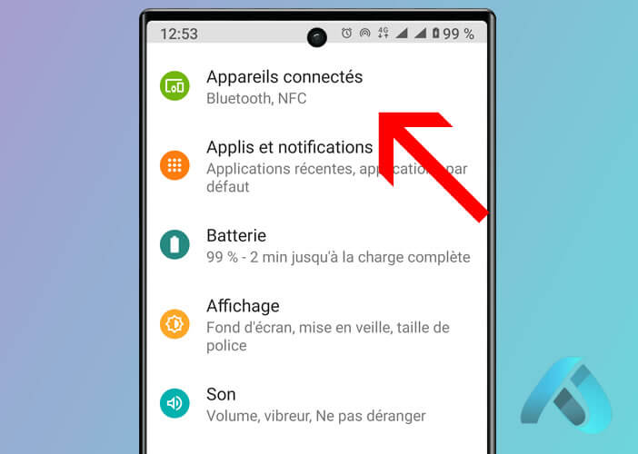 Accéder aux réglages Bluetooth sur votre smartphone