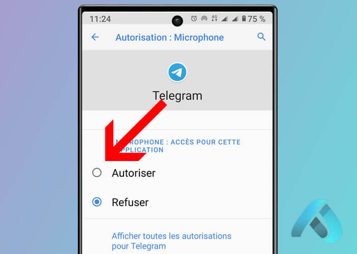Autoriser une application spécifique d’accéder au microphone