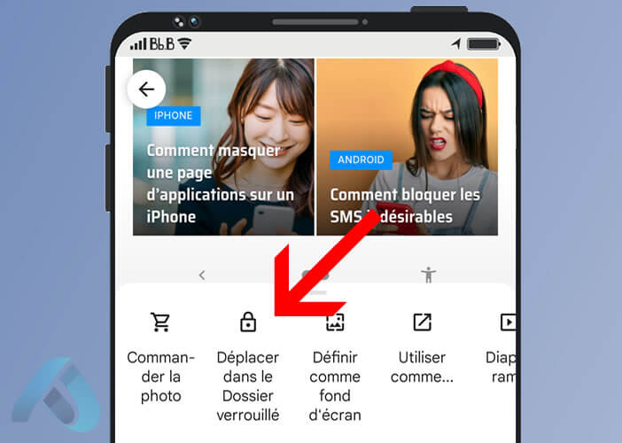 Déplacer votre photo dans le dossier verrouillé de Google Photos