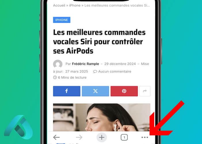 Ouverture du menu des options dans Google Chrome
