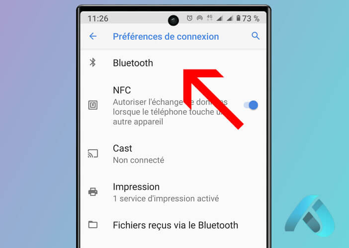 Les paramètres Bluetooth d’un smartphone Android