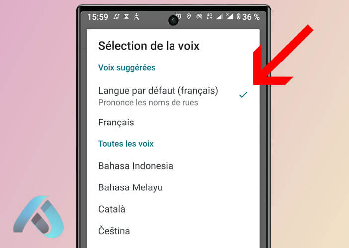 Choisir la voix et la langue de son choix